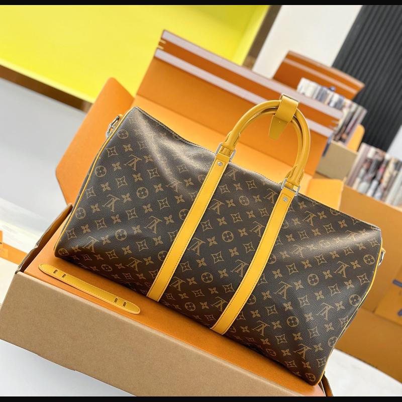 LV Keepall Bandoulière 50 M12634 · 黃邊老花 複刻實拍圖 2