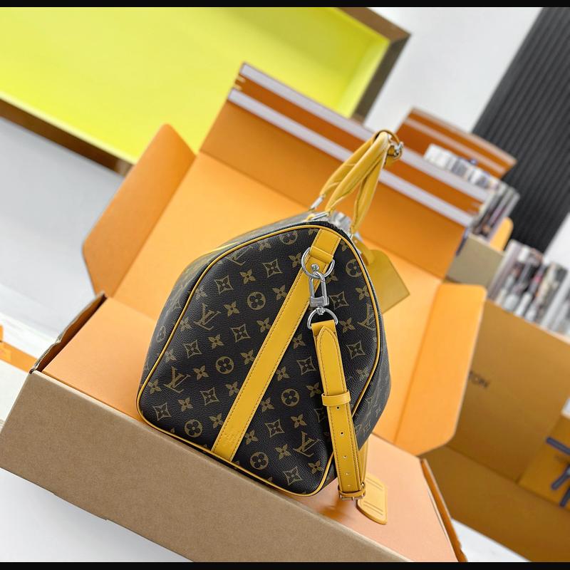 LV Keepall Bandoulière 50 M12634 · 黃邊老花 複刻實拍圖 3