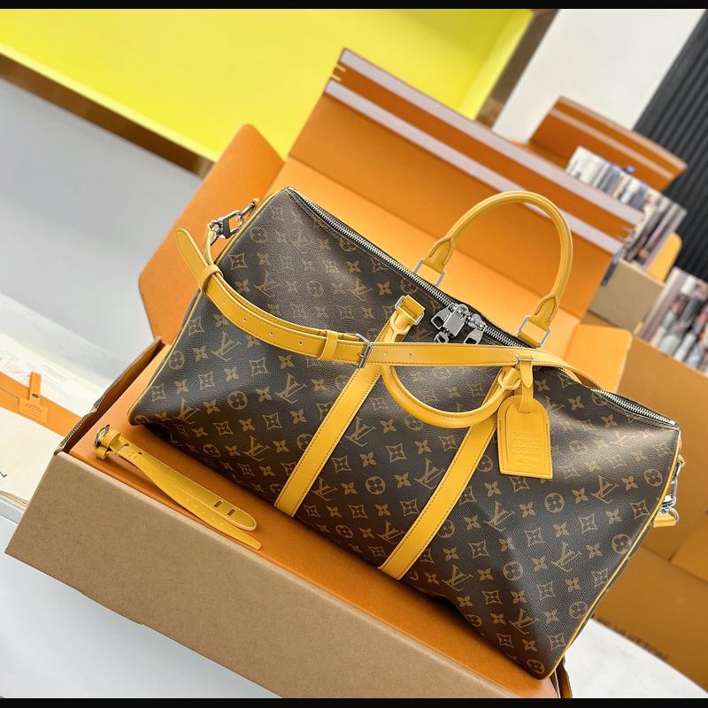 LV Keepall Bandoulière 50 M12634 · 黃邊老花 複刻實拍圖 5