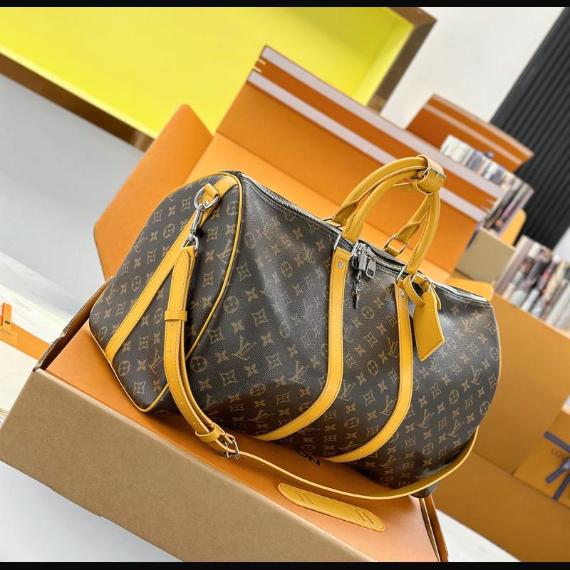 LV Keepall Bandoulière 50 M12634 · 黃邊老花 複刻實拍圖 6