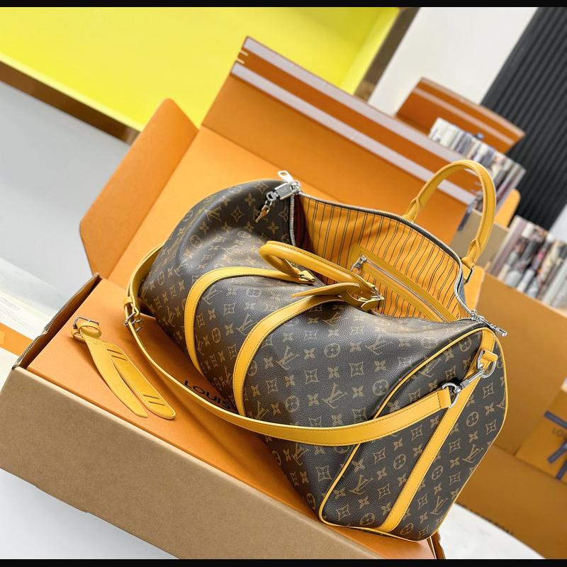 LV Keepall Bandoulière 50 M12634 · 黃邊老花 複刻實拍圖 7