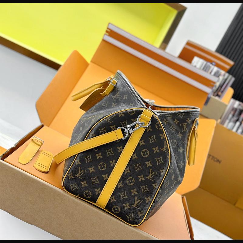 LV Keepall Bandoulière 50 M12634 · 黃邊老花 複刻實拍圖 8