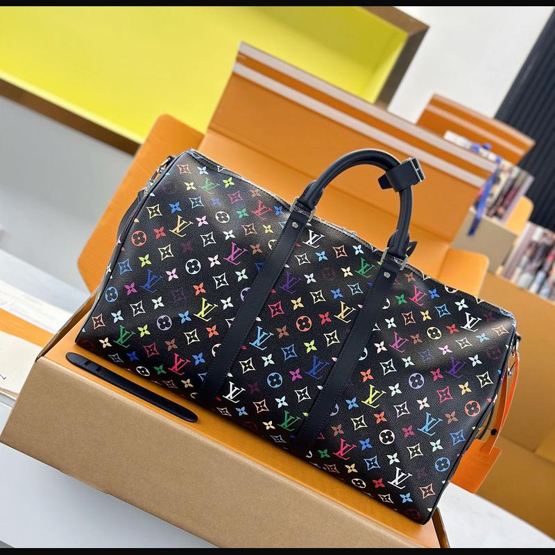 LV Keepall Bandoulière 50 M13745 · 黑彩 複刻實拍圖 2