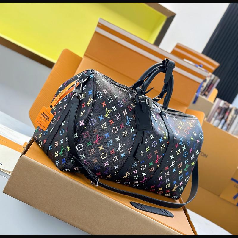 LV Keepall Bandoulière 50 M13745 · 黑彩 複刻實拍圖 6