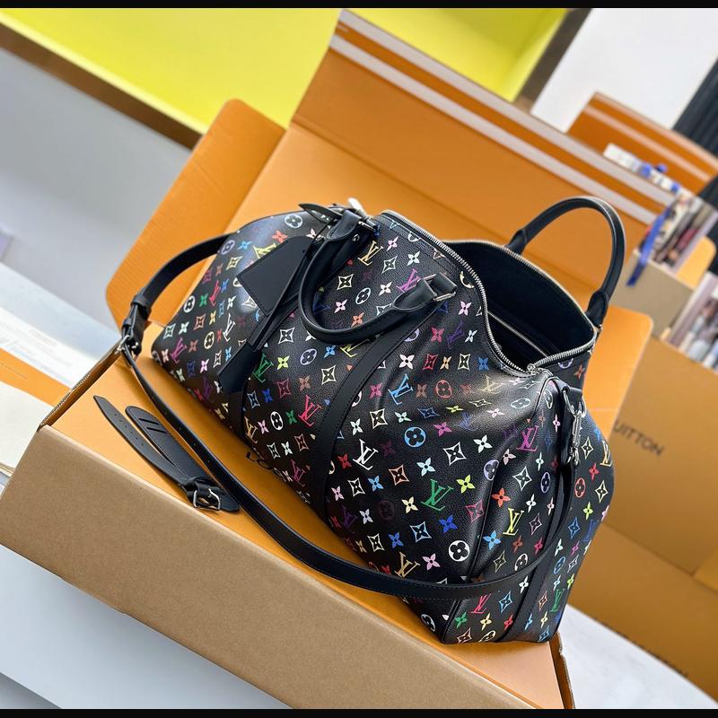 LV Keepall Bandoulière 50 M13745 · 黑彩 複刻實拍圖 7