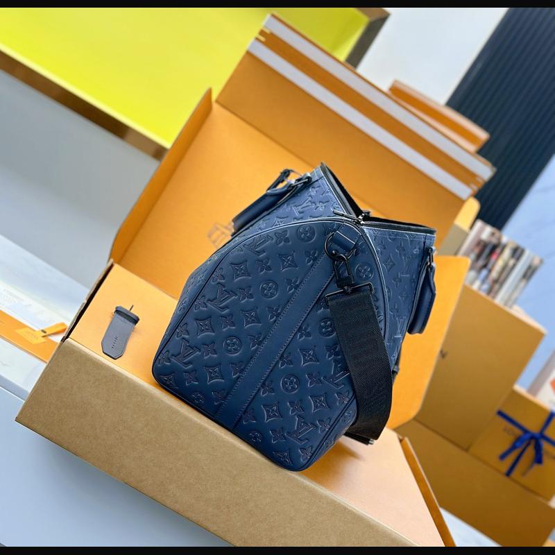 LV Keepall Bandoulière 50 M14840 · 海軍藍影紋 複刻實拍圖 7