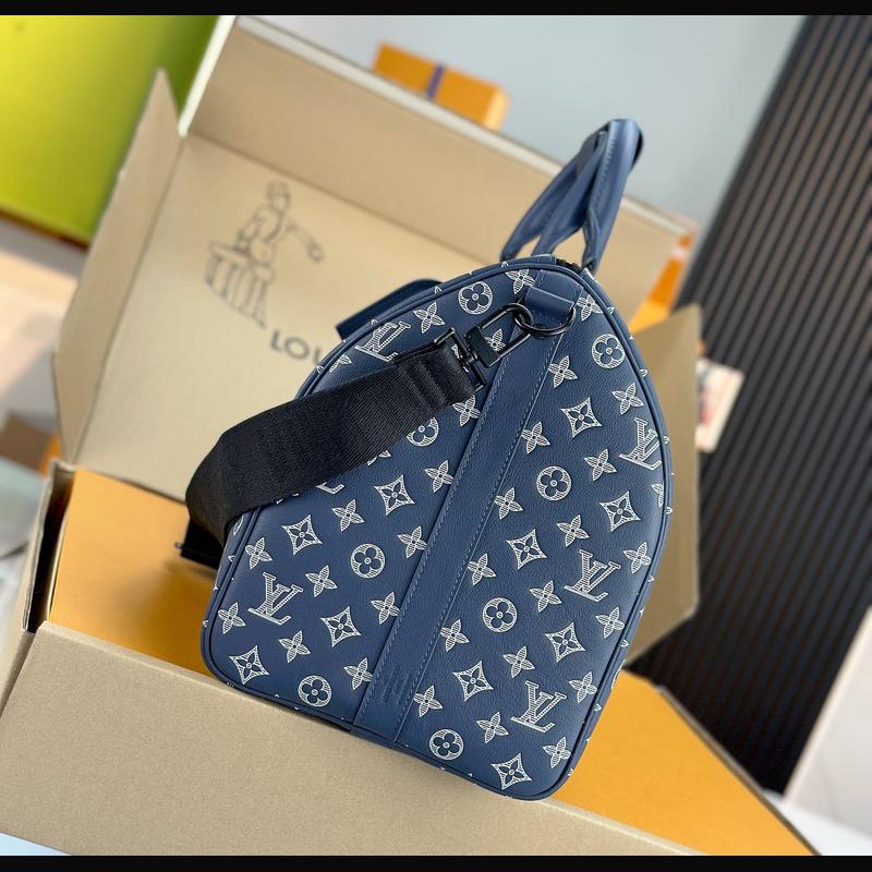 LV Keepall Bandoulière 50 M24953 · 深藍老花 複刻實拍圖 3