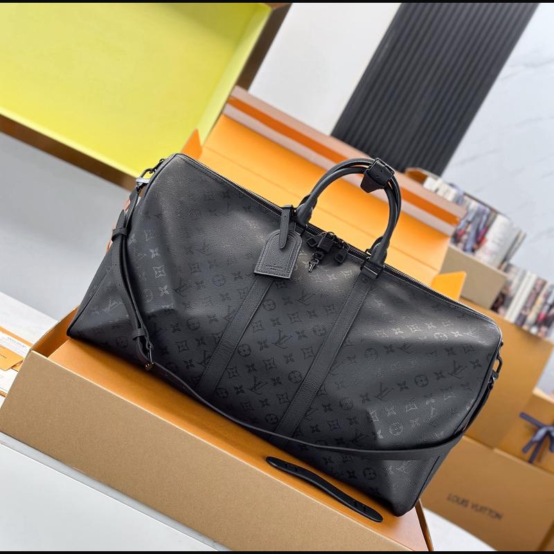 LV Keepall Bandoulière 50 M28405 · 黑色影紋 複刻實拍圖 1