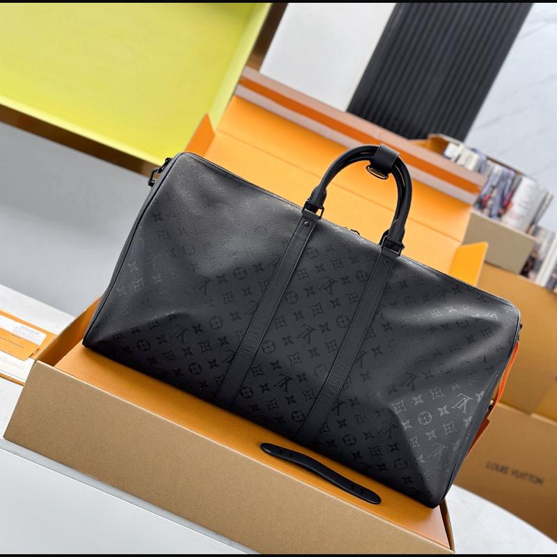 LV Keepall Bandoulière 50 M28405 · 黑色影紋 複刻實拍圖 2