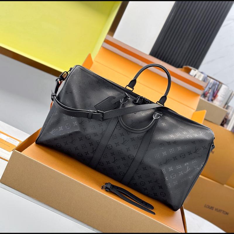 LV Keepall Bandoulière 50 M28405 · 黑色影紋 複刻實拍圖 5
