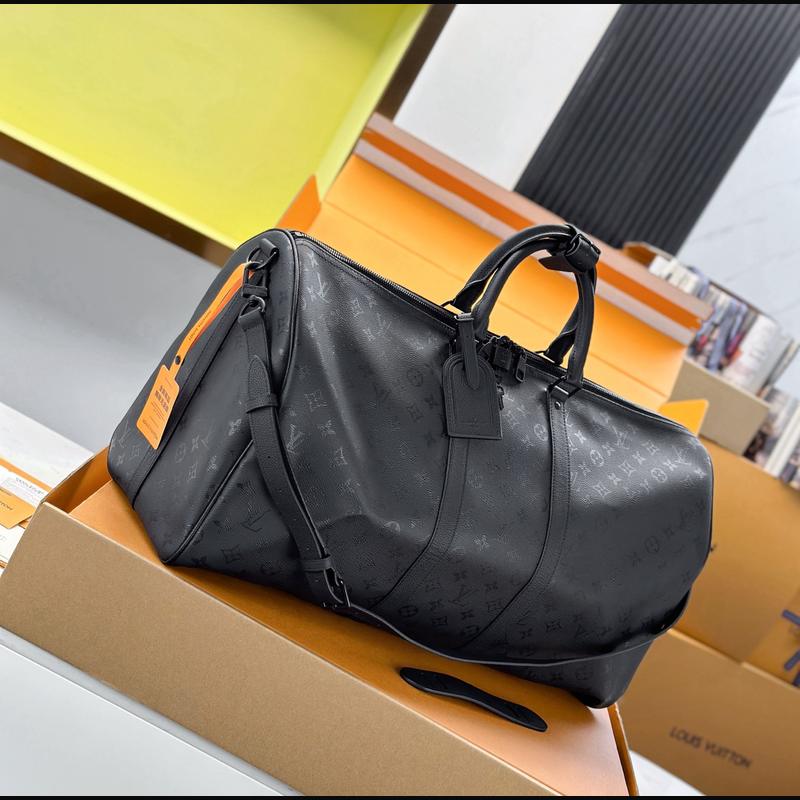 LV Keepall Bandoulière 50 M28405 · 黑色影紋 複刻實拍圖 6