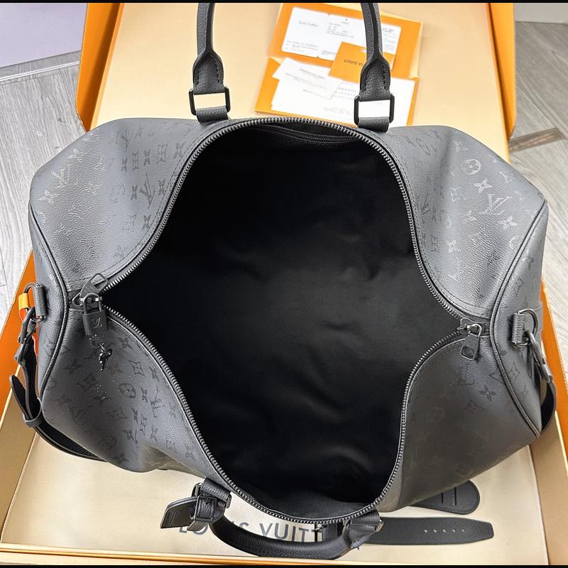 LV Keepall Bandoulière 50 M28405 · 黑色影紋 複刻實拍圖 9