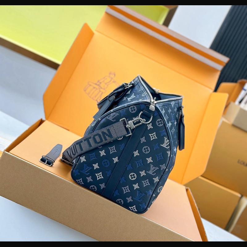 LV Keepall Bandoulière 50 M28836 · 海軍藍老花 複刻實拍圖 8