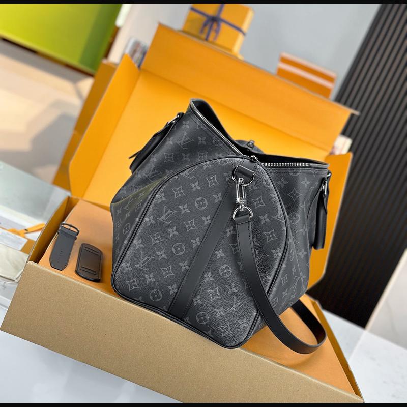 LV Keepall Bandoulière 50 M40569 · 黑花 Eclipse 複刻實拍圖 7