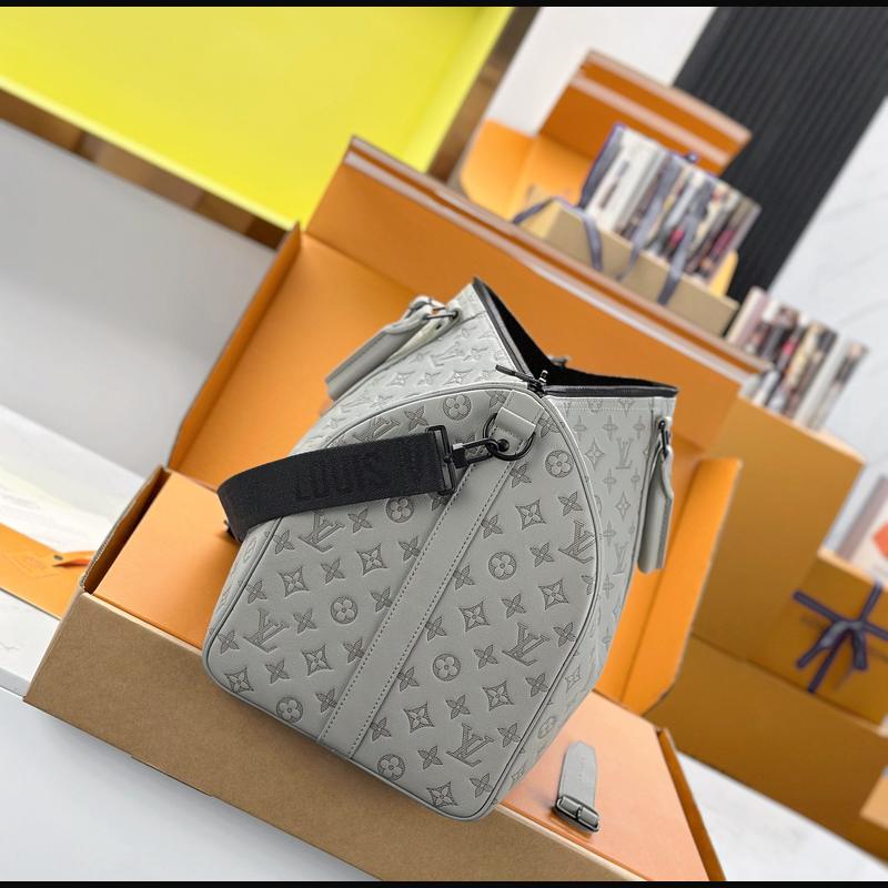 LV Keepall Bandoulière 50 M46117 · 淺灰影紋 複刻實拍圖 8