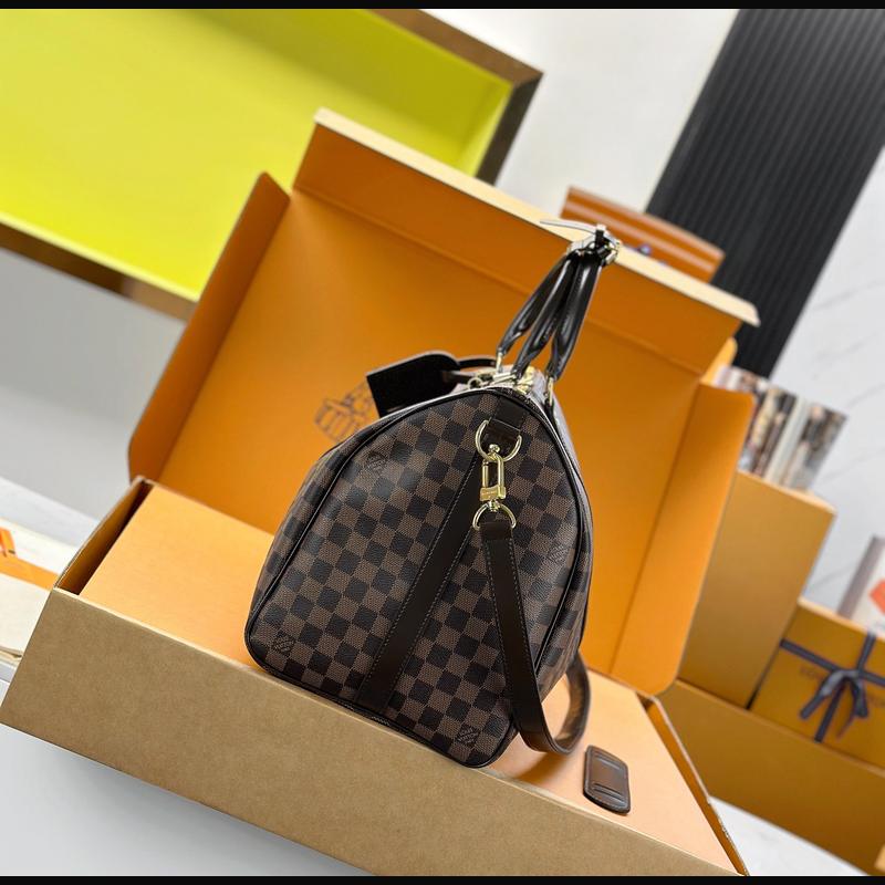 LV Keepall Bandoulière 50 N41418 · 啡格老花 複刻實拍圖 3