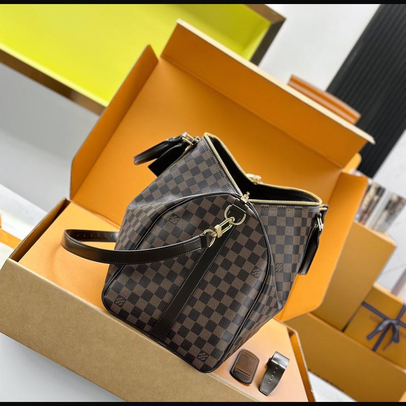 LV Keepall Bandoulière 50 N41418 · 啡格老花 複刻實拍圖 8