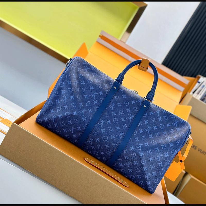 LV Keepall Bandoulière 50 M26864 · 藍 Heritage 複刻實拍圖 2
