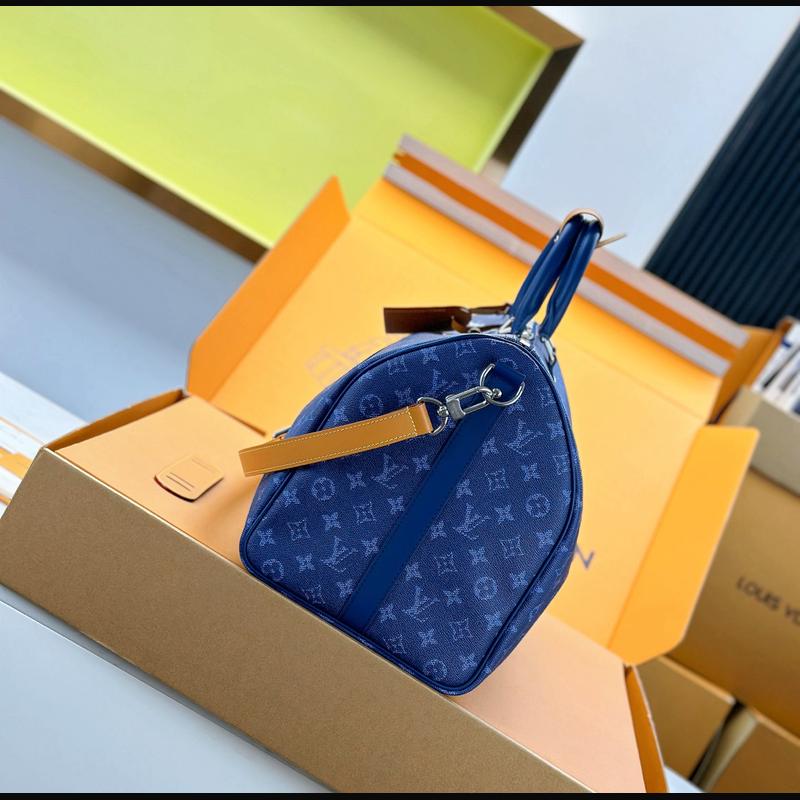 LV Keepall Bandoulière 50 M26864 · 藍 Heritage 複刻實拍圖 3