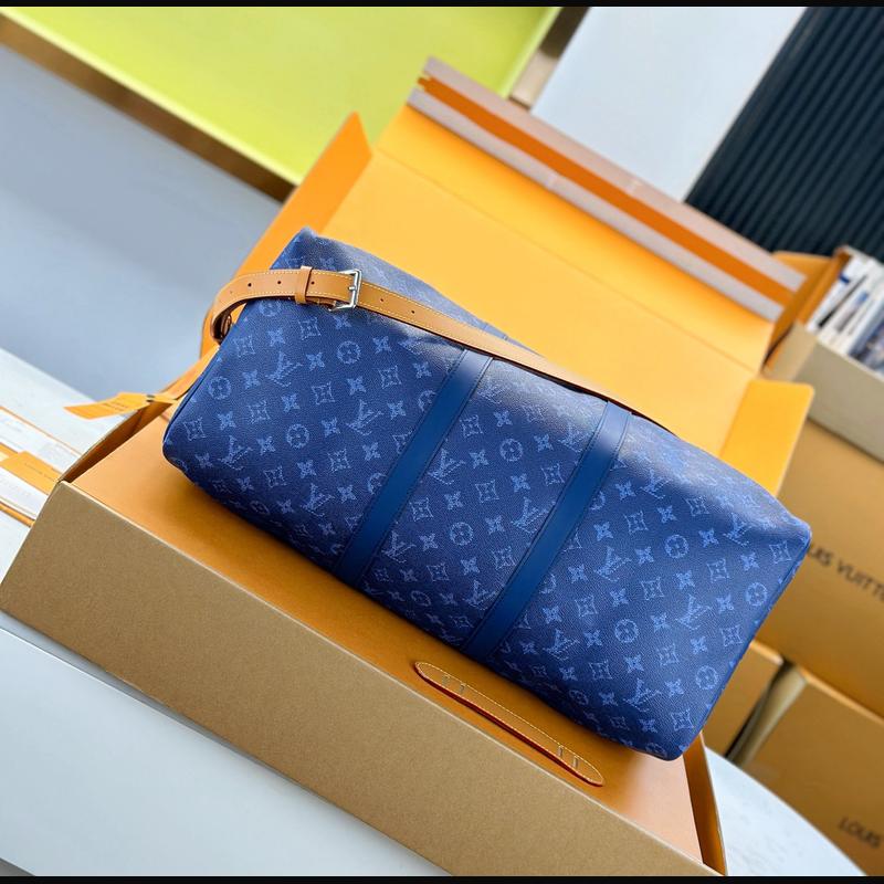 LV Keepall Bandoulière 50 M26864 · 藍 Heritage 複刻實拍圖 4