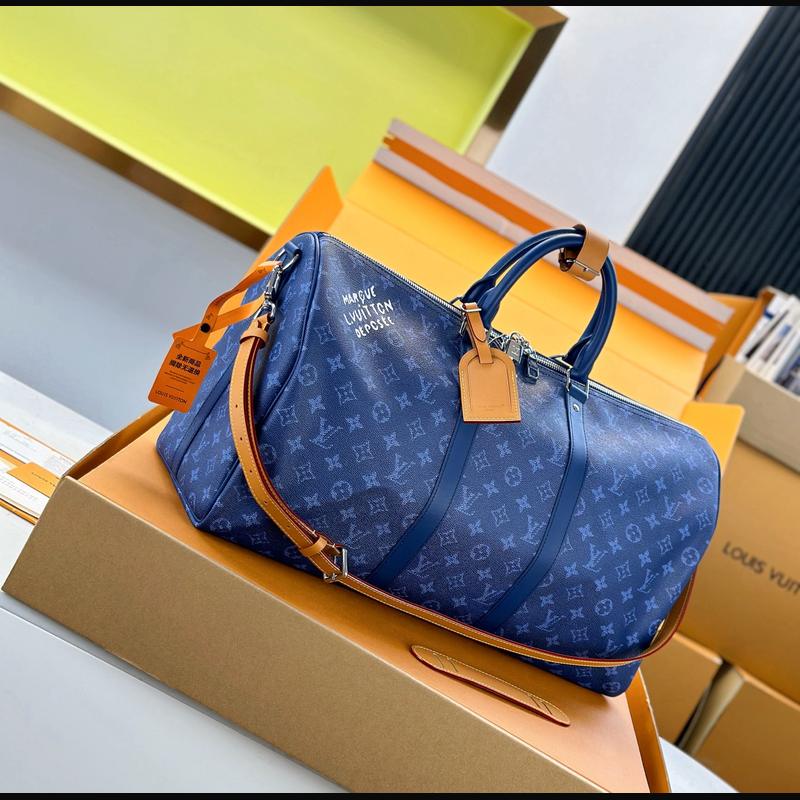 LV Keepall Bandoulière 50 M26864 · 藍 Heritage 複刻實拍圖 6