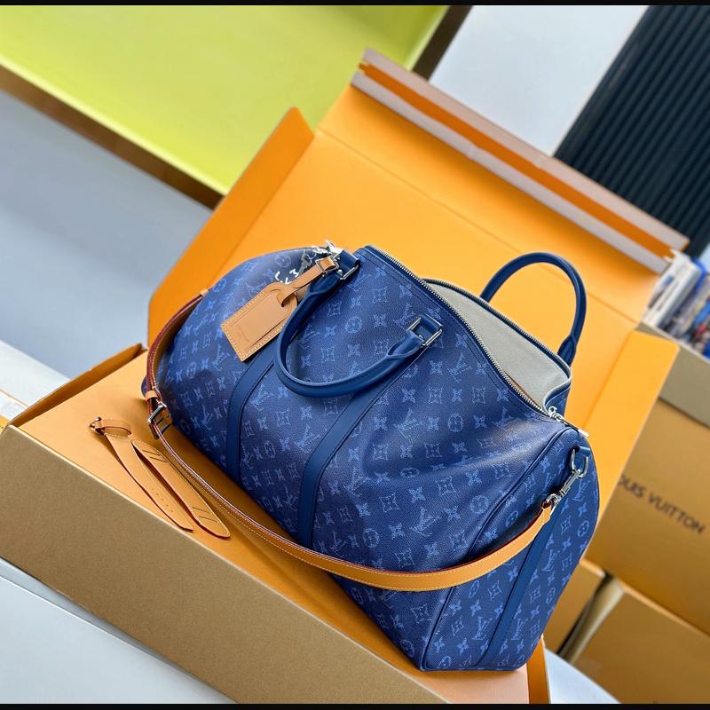 LV Keepall Bandoulière 50 M26864 · 藍 Heritage 複刻實拍圖 7