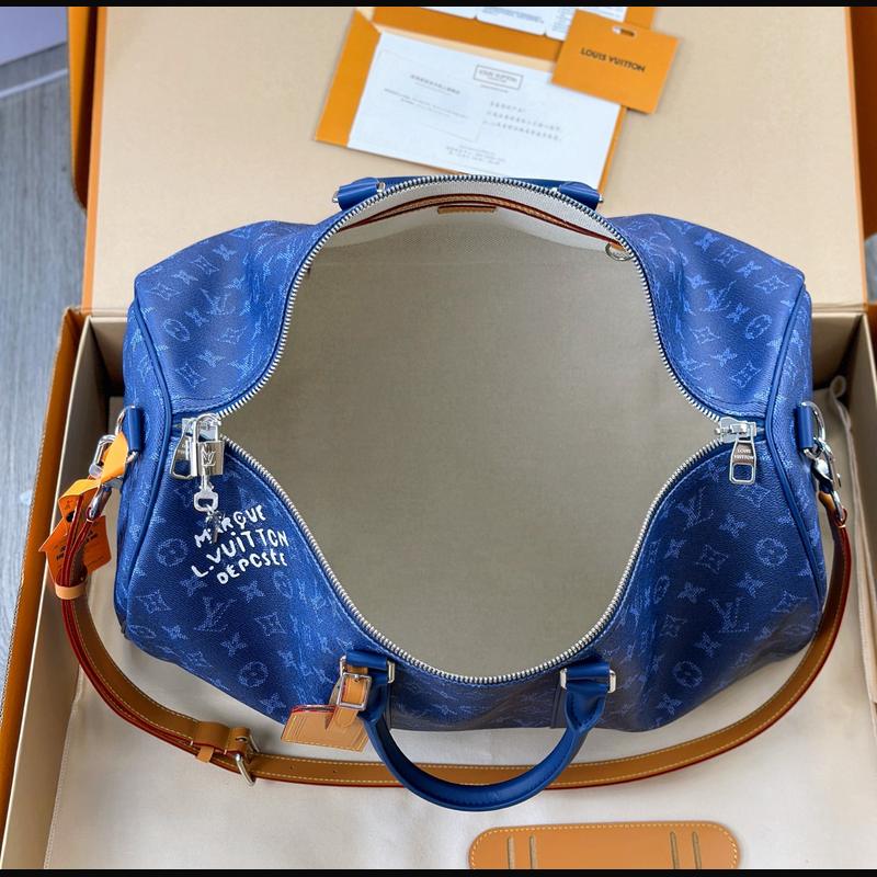 LV Keepall Bandoulière 50 M26864 · 藍 Heritage 複刻實拍圖 9