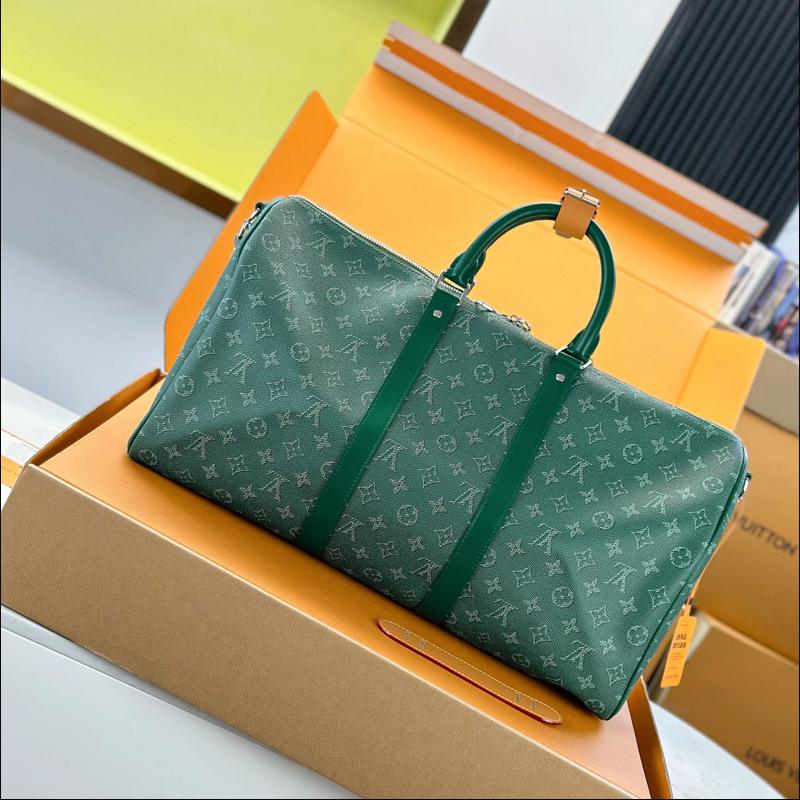 LV Keepall Bandoulière 50 M26866 · 綠 Heritage 複刻實拍圖 2