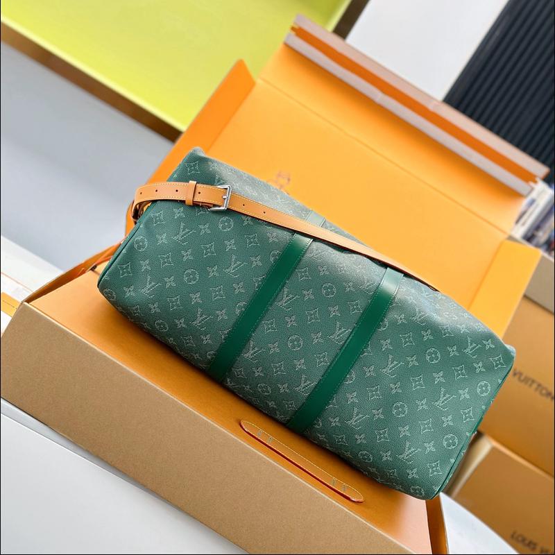 LV Keepall Bandoulière 50 M26866 · 綠 Heritage 複刻實拍圖 4