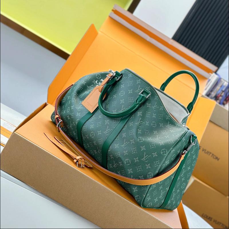 LV Keepall Bandoulière 50 M26866 · 綠 Heritage 複刻實拍圖 7