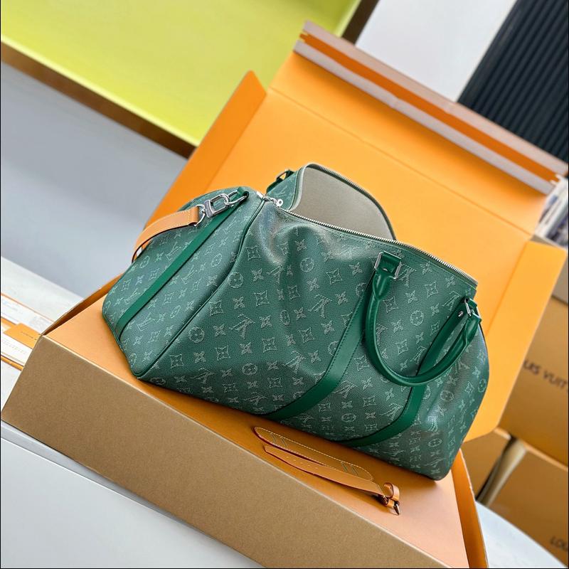 LV Keepall Bandoulière 50 M26866 · 綠 Heritage 複刻實拍圖 8