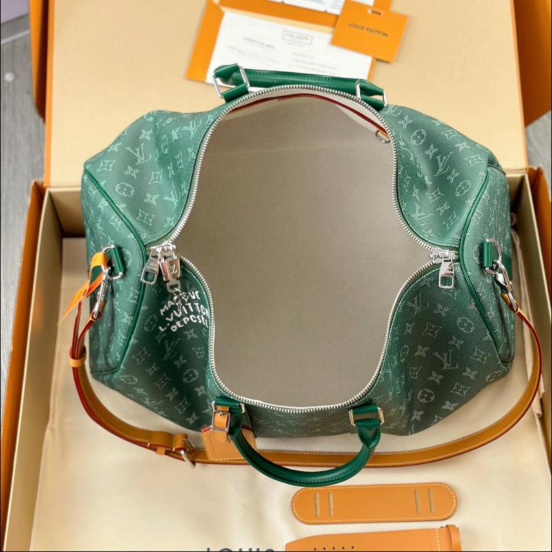 LV Keepall Bandoulière 50 M26866 · 綠 Heritage 複刻實拍圖 9