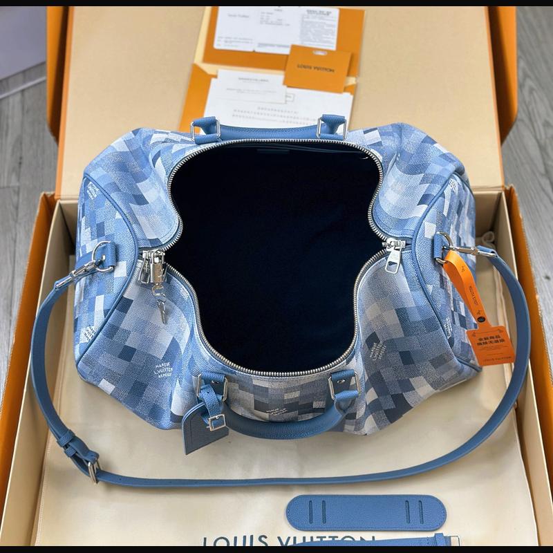 LV Keepall Bandoulière 50 N28842 · 藍灰 Heritage 複刻實拍圖 9