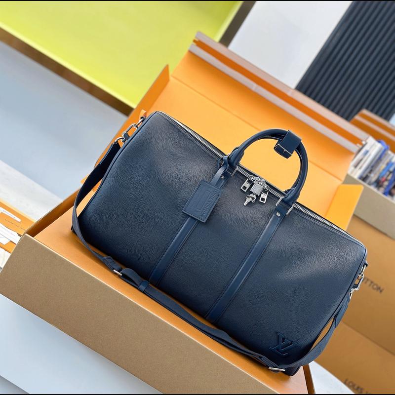 LV Keepall Bandoulière 50 M11693 · 深藍 Aerogram 複刻實拍圖 1