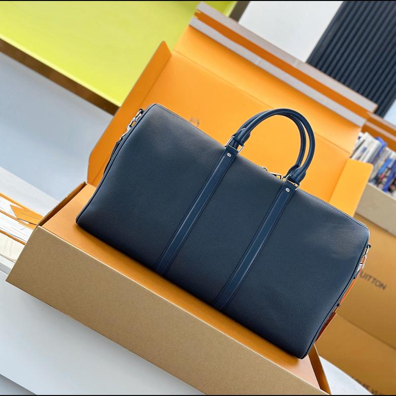 LV Keepall Bandoulière 50 M11693 · 深藍 Aerogram 複刻實拍圖 2