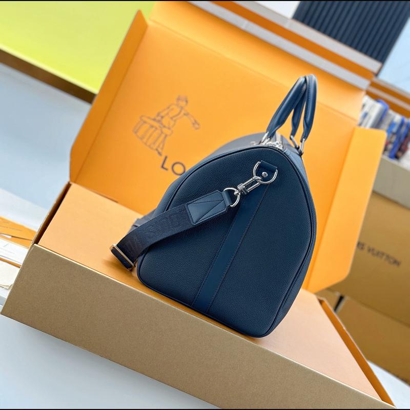 LV Keepall Bandoulière 50 M11693 · 深藍 Aerogram 複刻實拍圖 3