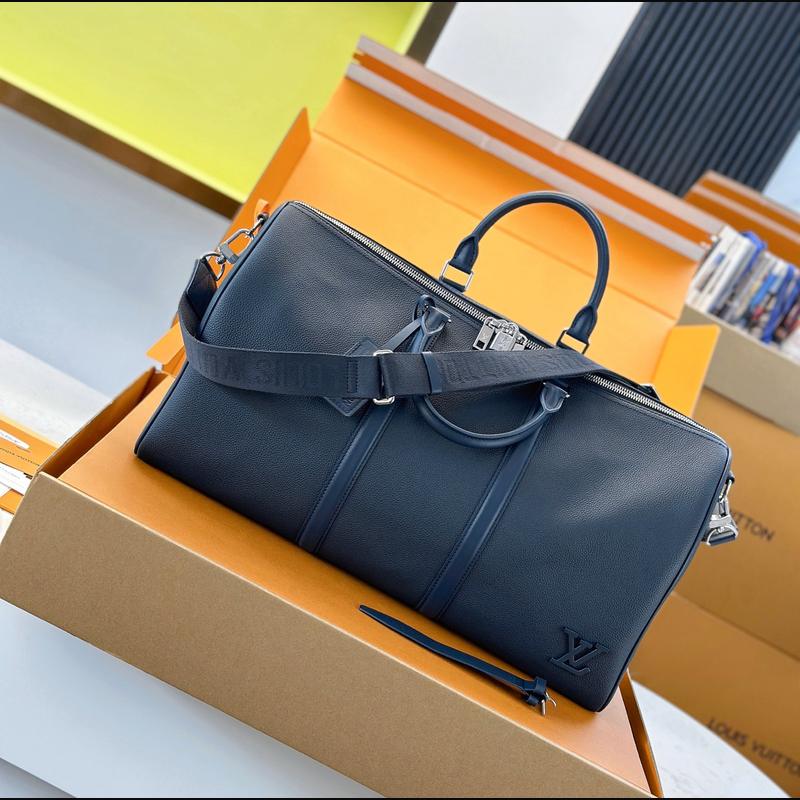 LV Keepall Bandoulière 50 M11693 · 深藍 Aerogram 複刻實拍圖 5