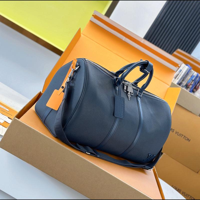 LV Keepall Bandoulière 50 M11693 · 深藍 Aerogram 複刻實拍圖 6