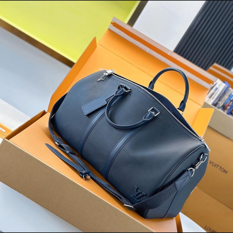 LV Keepall Bandoulière 50 M11693 · 深藍 Aerogram 複刻實拍圖 7