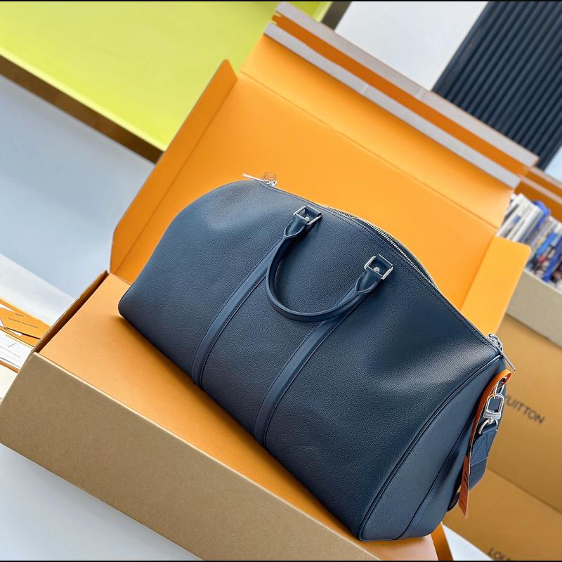 LV Keepall Bandoulière 50 M11693 · 深藍 Aerogram 複刻實拍圖 8