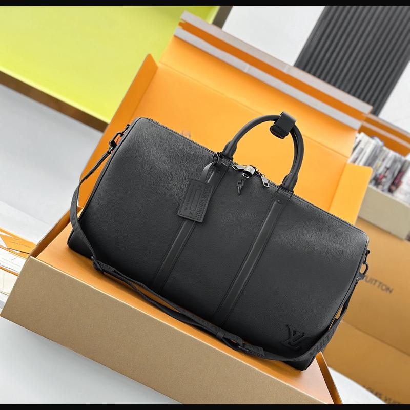 LV Keepall Bandoulière 50 M21420 · 黑 Aerogram 複刻實拍圖 1