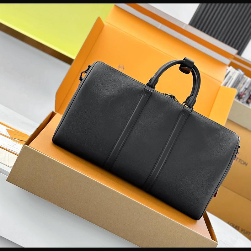 LV Keepall Bandoulière 50 M21420 · 黑 Aerogram 複刻實拍圖 2