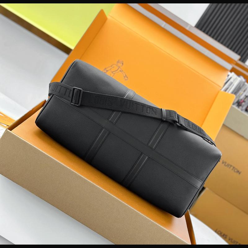 LV Keepall Bandoulière 50 M21420 · 黑 Aerogram 複刻實拍圖 4