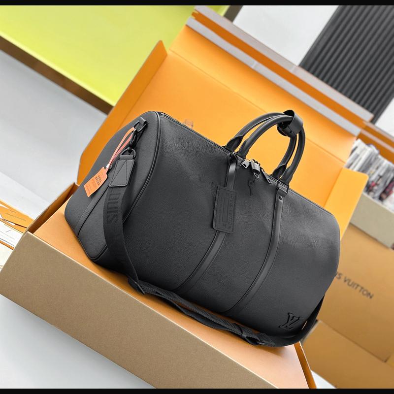 LV Keepall Bandoulière 50 M21420 · 黑 Aerogram 複刻實拍圖 5