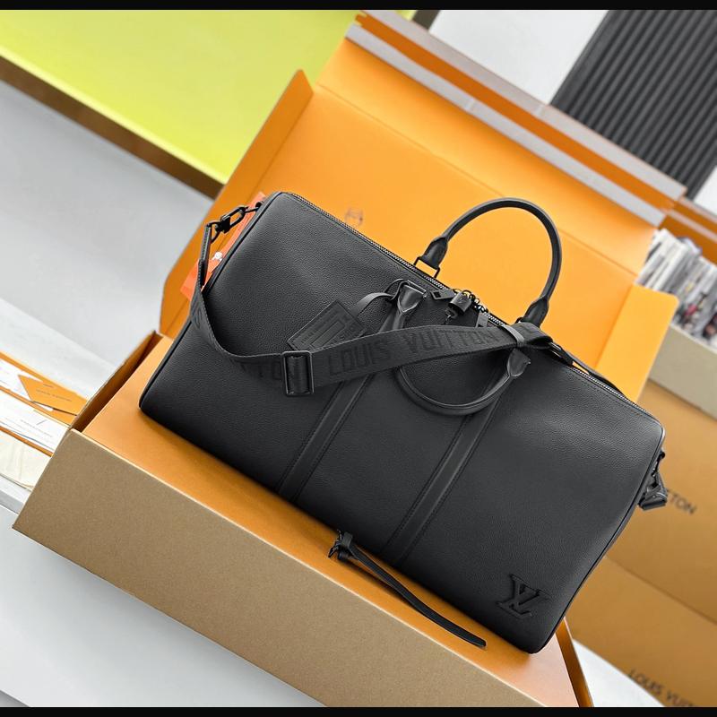 LV Keepall Bandoulière 50 M21420 · 黑 Aerogram 複刻實拍圖 6