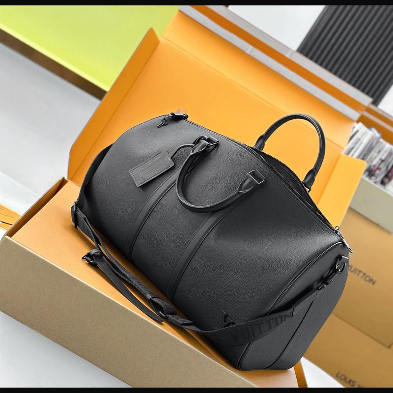 LV Keepall Bandoulière 50 M21420 · 黑 Aerogram 複刻實拍圖 7