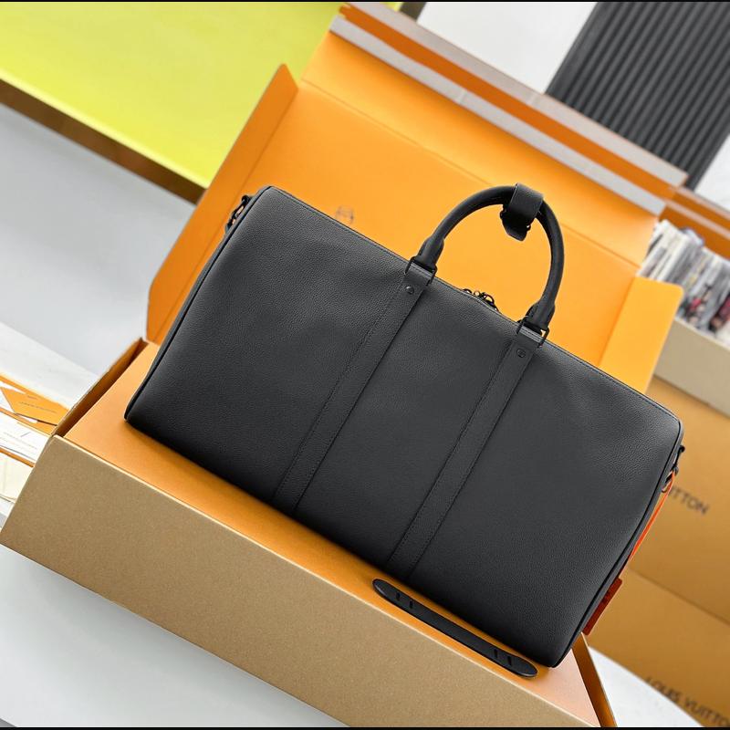 LV Keepall Bandoulière 50 M26118 · 深灰 Aerogram 複刻實拍圖 2