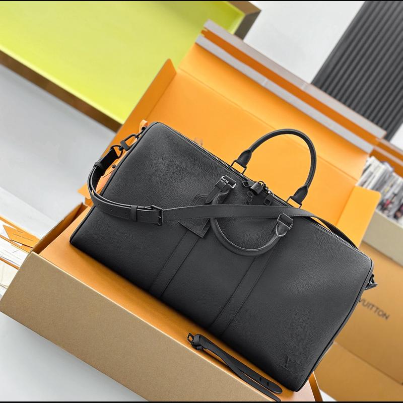 LV Keepall Bandoulière 50 M26118 · 深灰 Aerogram 複刻實拍圖 5