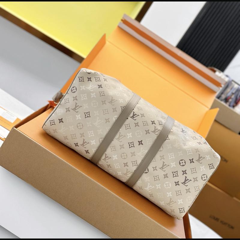 LV Keepall Bandoulière 50 M29159 · 米白 Surplus 複刻實拍圖 4