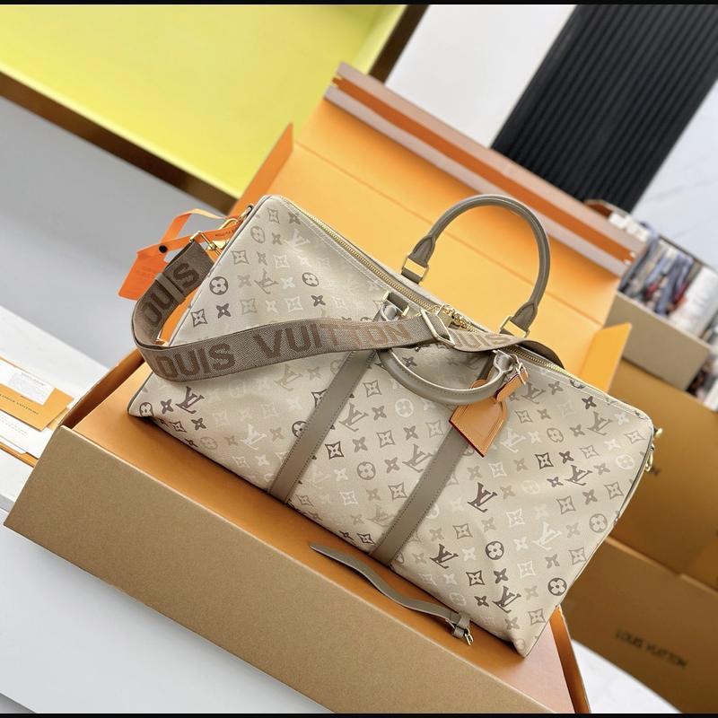 LV Keepall Bandoulière 50 M29159 · 米白 Surplus 複刻實拍圖 5